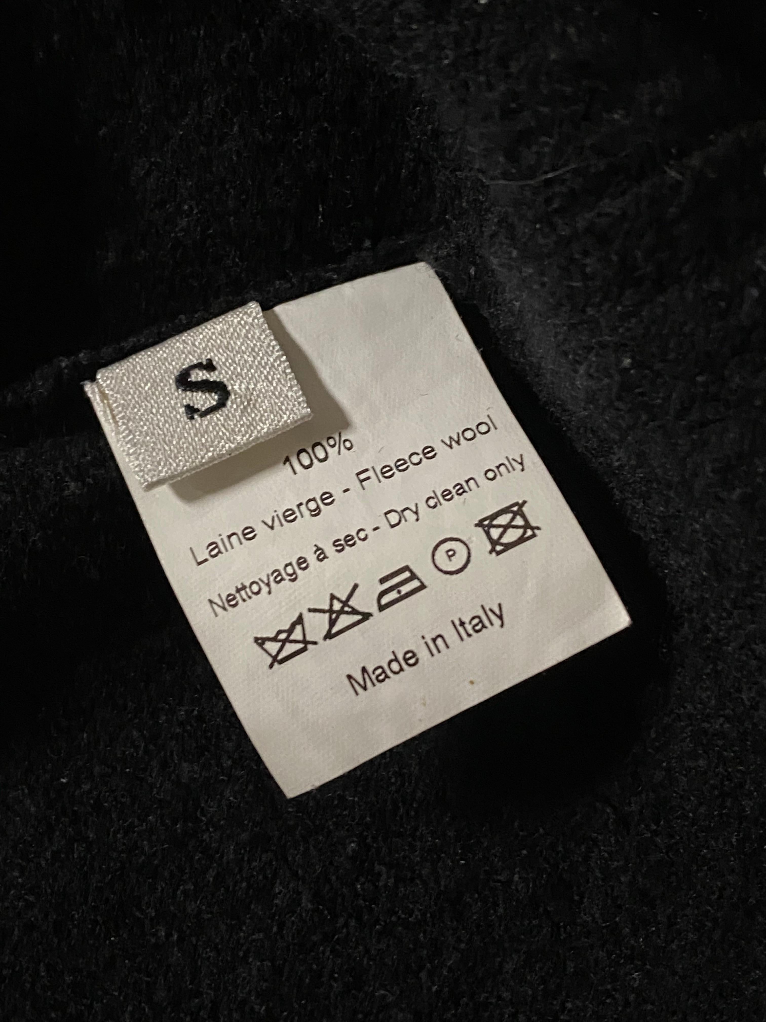 2007 Lanvin Black Wool Cardigan, Size Small For Sale 5