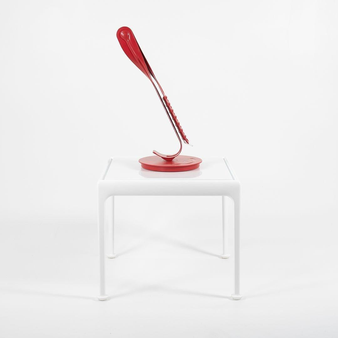 2007 Leaf Desk Lamp by Yves Behar for Herman Miller in Red 2x Available For Sale 3