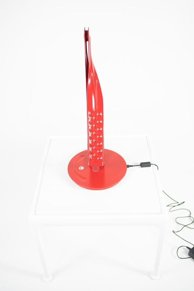 This is a modern Leaf desk and table lamp, model G6510.3Z, originally designed by Yves Behar in 2005. This example was produced by Herman Miller in 2007. The Leaf lamp was one of Herman Miller‚Äôs first forays into lighting, and the piece is