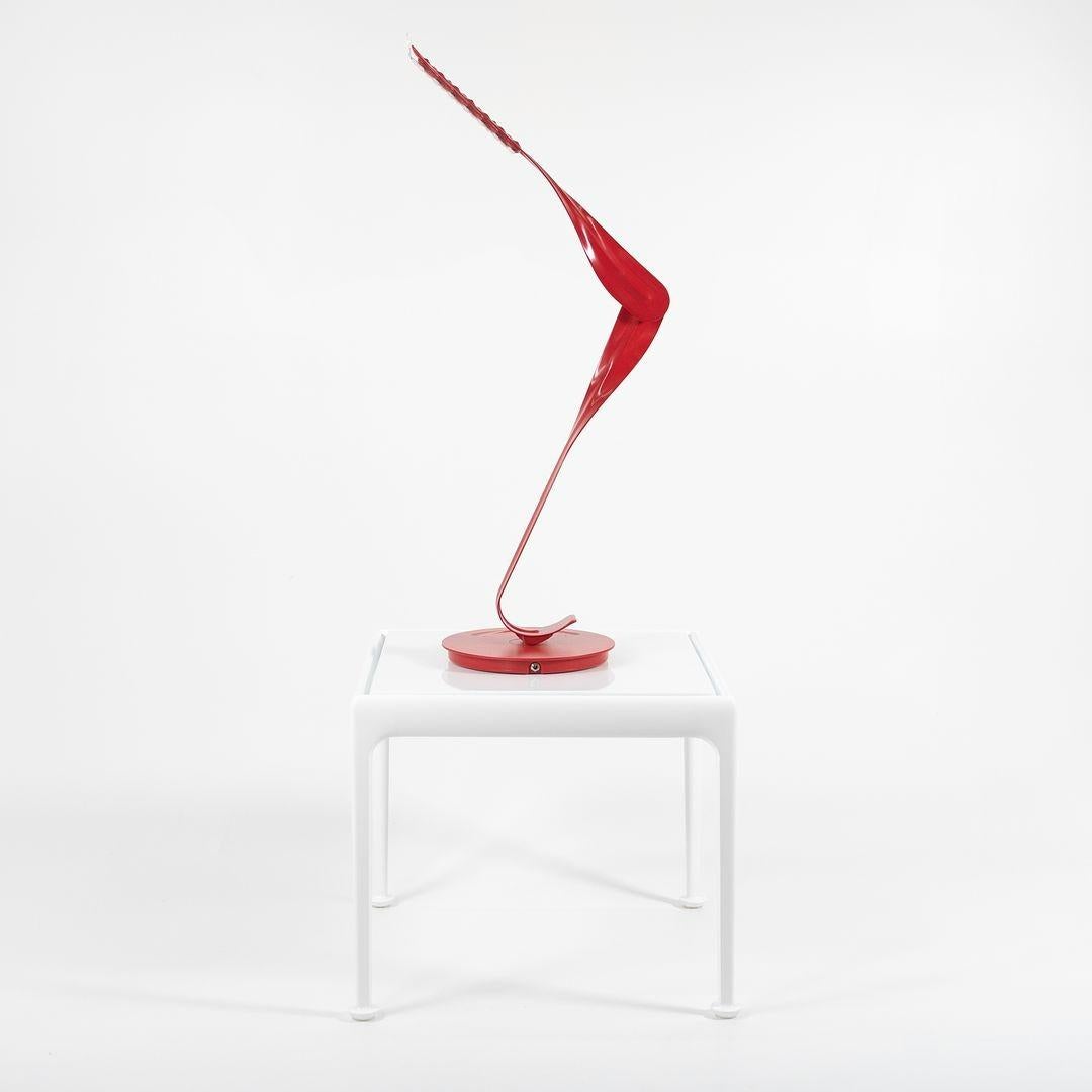 Steel 2007 Leaf Desk Lamp by Yves Behar for Herman Miller in Red 2x Available For Sale