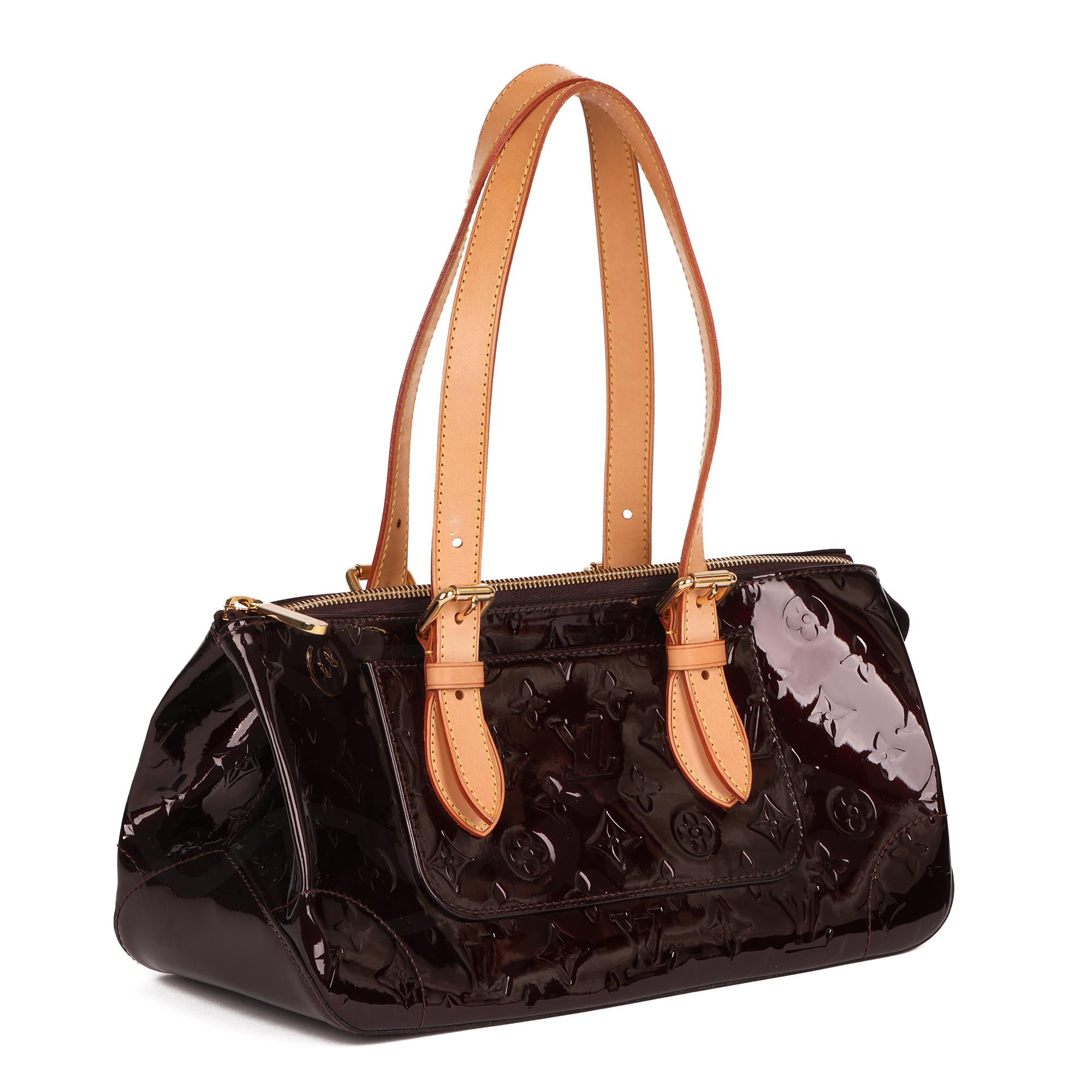 LOUIS VUITTON
Amarante Vernis Leather & Vachetta Leather Rosewood Avenue

Xupes Reference: CB485
Serial Number: FL4057
Age (Circa): 2007
Accompanied By: Louis Vuitton Dust Bag
Authenticity Details: Date Stamp (Made in France)
Gender: Ladies
Type:
