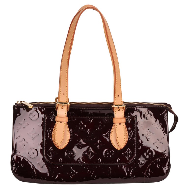 Purple Louis Vuitton Monogram Vernis Rosewood Avenue Shoulder Bag