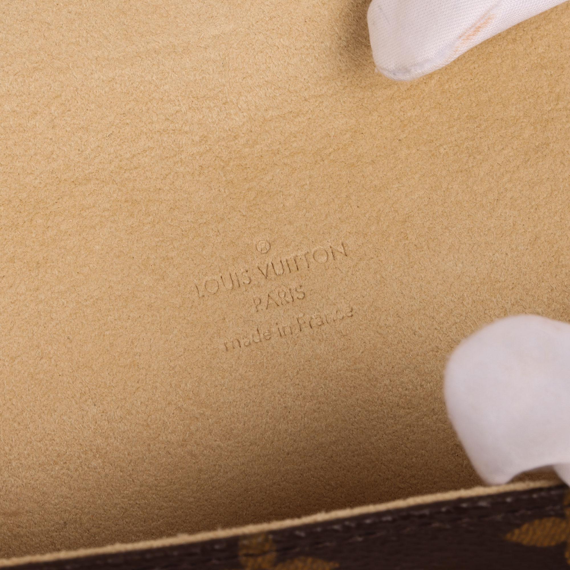 2007 Louis Vuitton Brown Coated Monogram Canvas & Leather Pochette Florentine 3