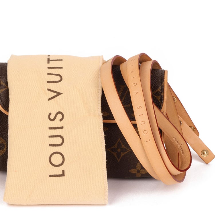 Louis Vuitton FLAT BAG MONOGRAM Brown Leather ref.214547 - Joli Closet
