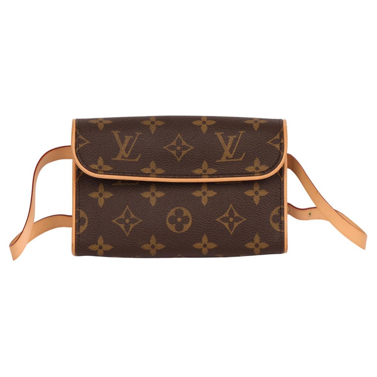 Louis Vuitton Pochette Florentine Brown Canvas Shoulder Bag (Pre-Owned