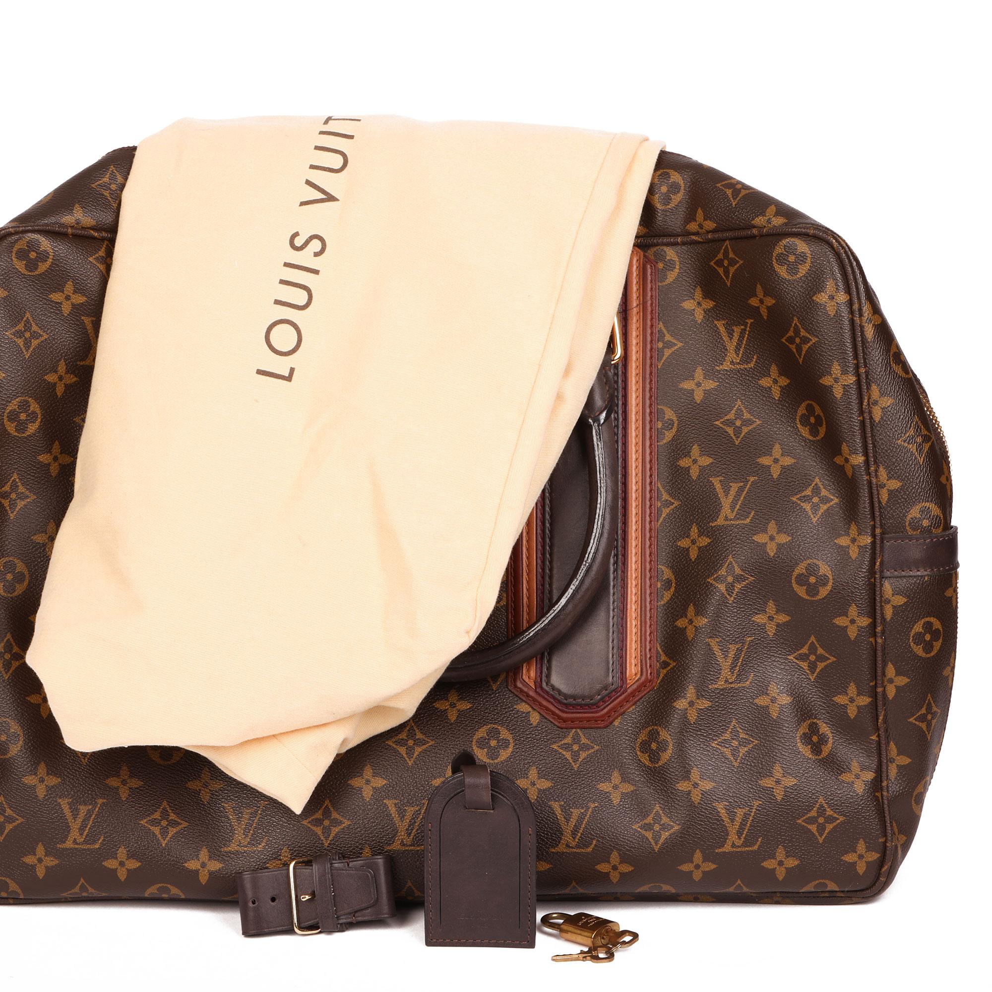 2007 Louis Vuitton Brown Monogram Canvas & Leather Geant Bequia Porte Document 6