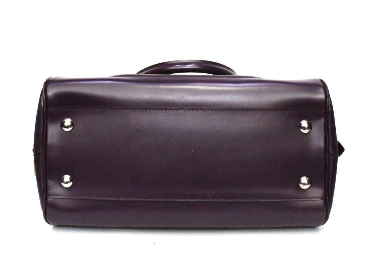 Women's 2007 Louis Vuitton Purple Leather Bowling Montaigne Bag