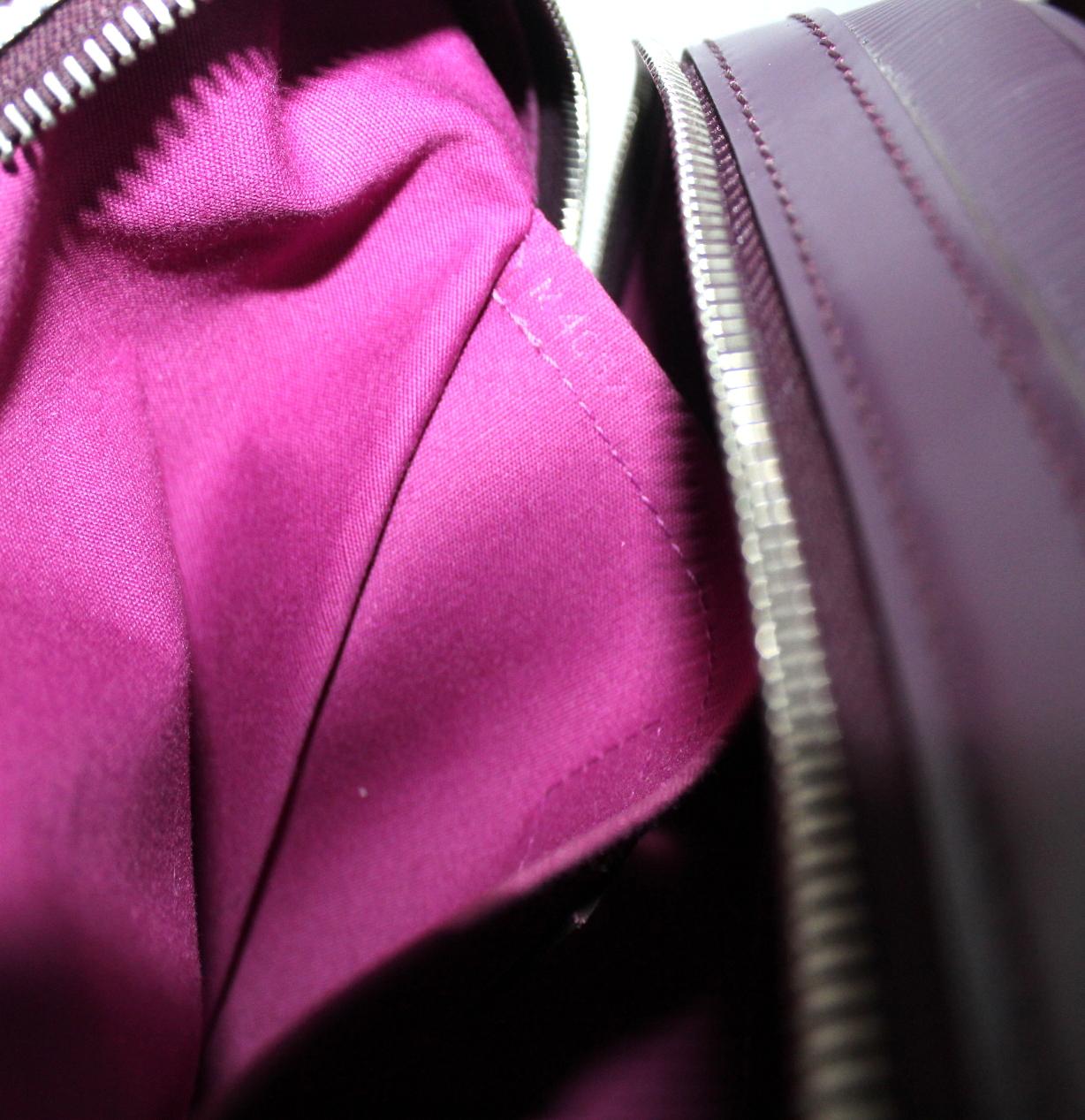 2007 Louis Vuitton Purple Leather Bowling Montaigne Bag 1