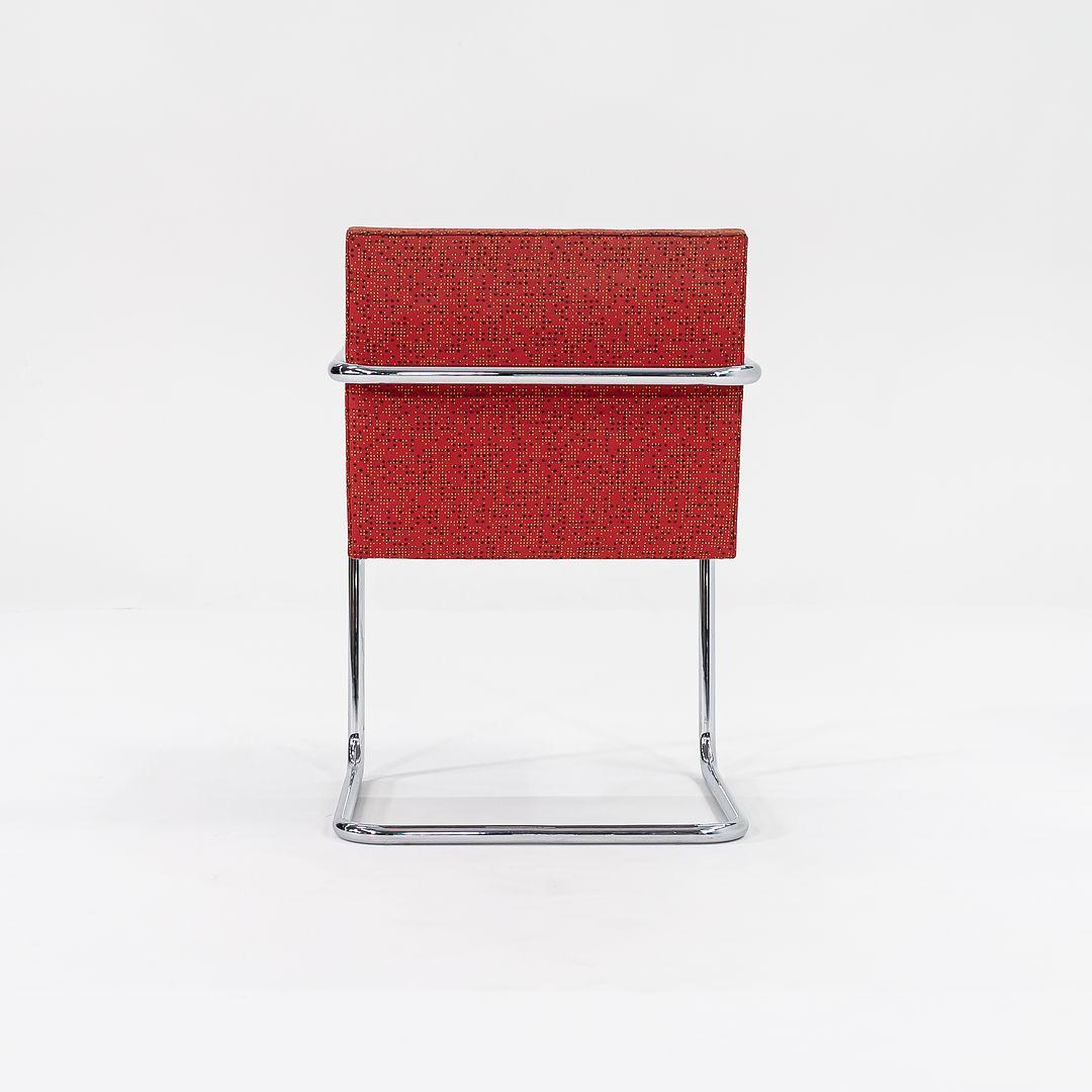 2007 Mies van der Rohe für Knoll Brünner Rohrstühle mit gemustertem Stoff (21. Jahrhundert und zeitgenössisch) im Angebot