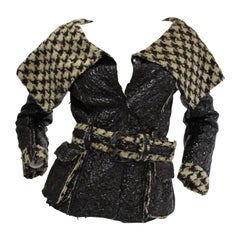 2007 Oscar De La Renta Jacke mit Hahnentrittmuster