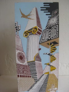 2007 Pedro Friedberg Art Mexican Modernist Silk Screened Wood Tequila Box