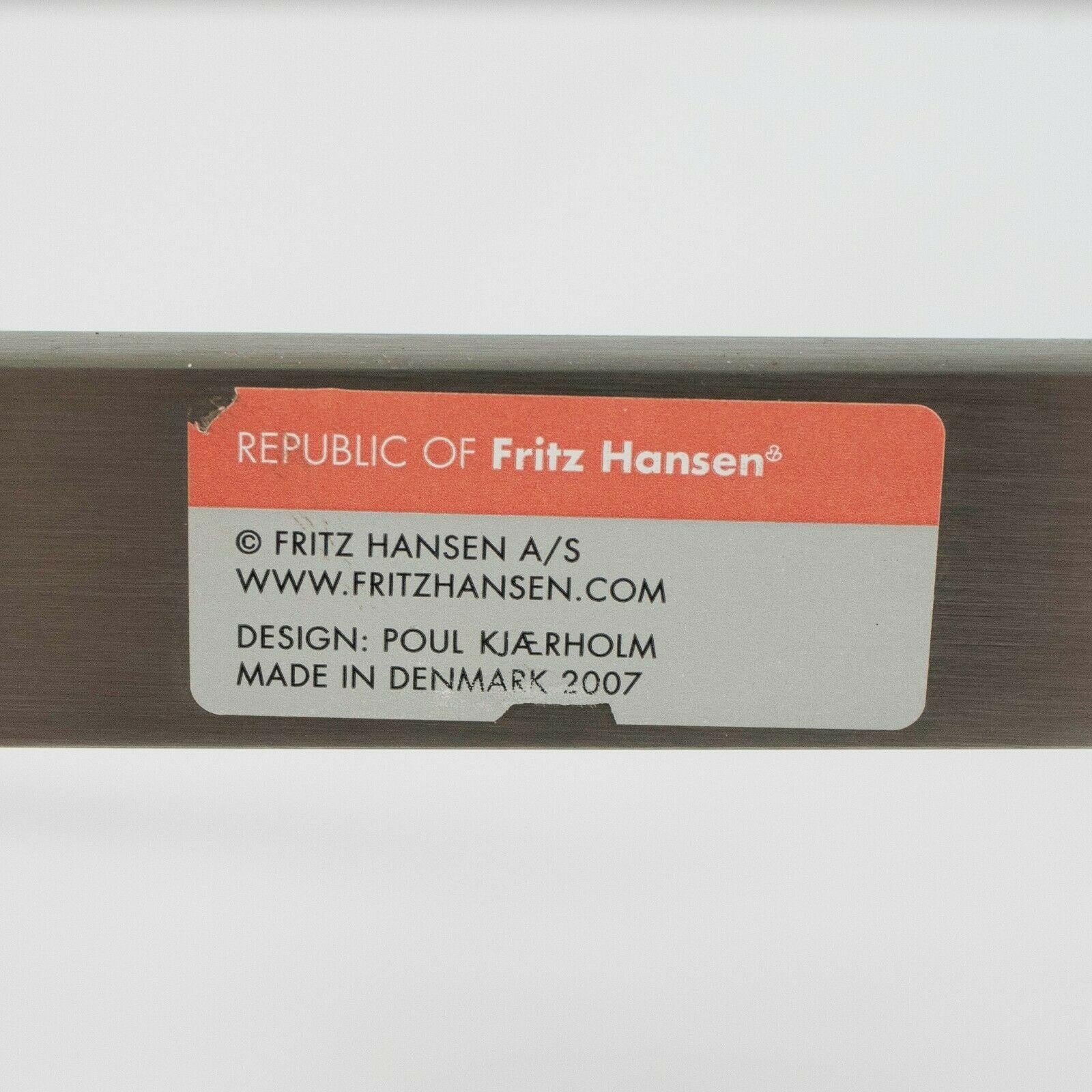 Moderne Table basse PK61 en acier inoxydable et marbre Poul Kjaerholm pour Fritz Hansen, 2007 en vente