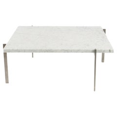 2007 Poul Kjaerholm for Fritz Hansen PK61 Stainless Steel & Marble Coffee Table