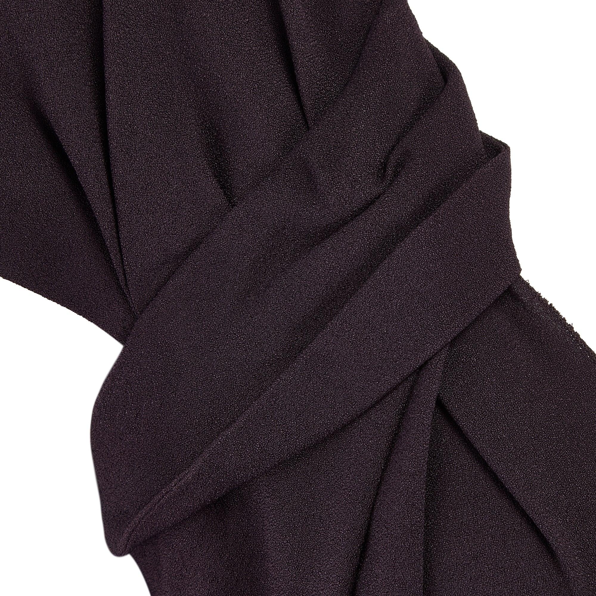 2007 Prada 1940s Style Plum Crepe Dress In Excellent Condition For Sale In London, GB