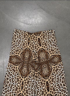 2007 Roberto Cavalli silk leopard print pants