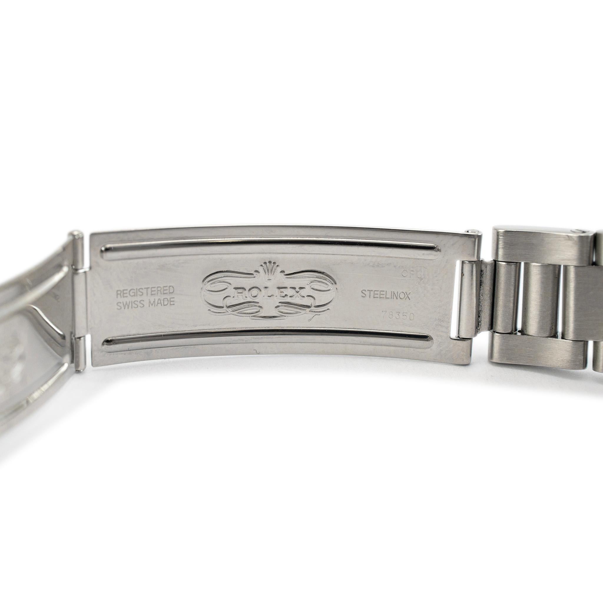 2007 Rolex Air King 34MM 14000M Austern-Uhr aus Edelstahl mit schwarzem Stick-Zifferblatt 2