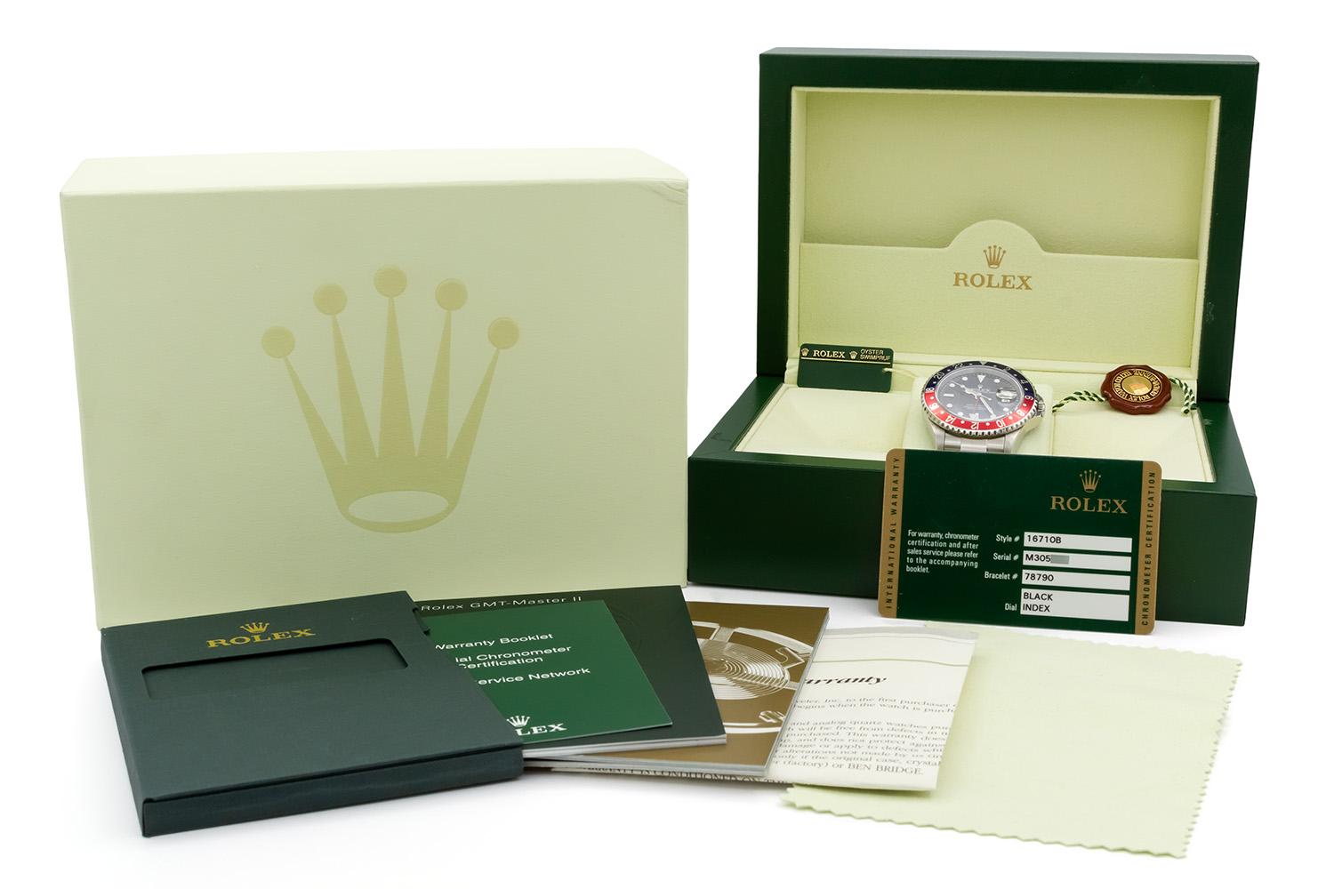 2007 Rolex GMT Master II Pepsi 16710 Stainless Steel Box & Papers 1