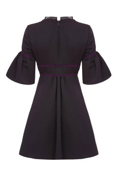 2007 Runway Documented Gucci Black Silk Babydoll Dress