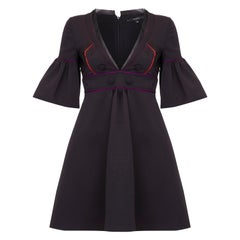 2007 Runway Documented Gucci Black Silk Babydoll Dress