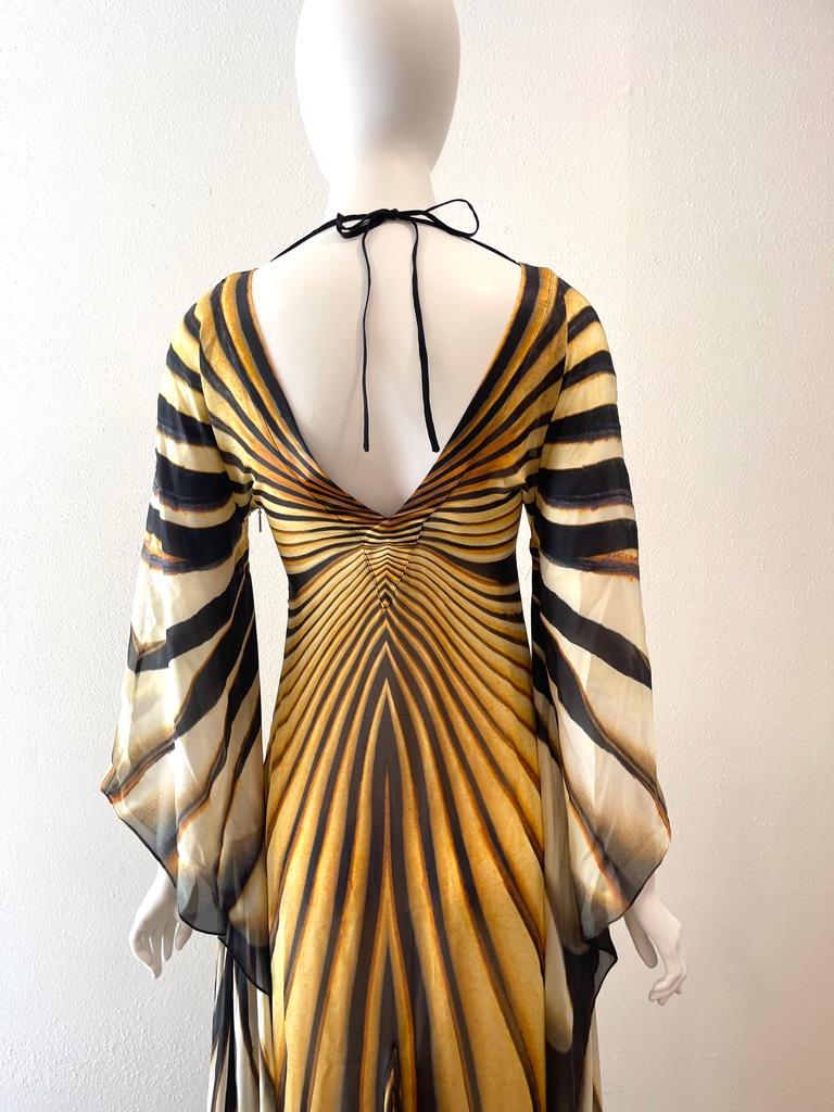Women's 2007 S/S Roberto Cavalli Silk Butterfly Gown look #44