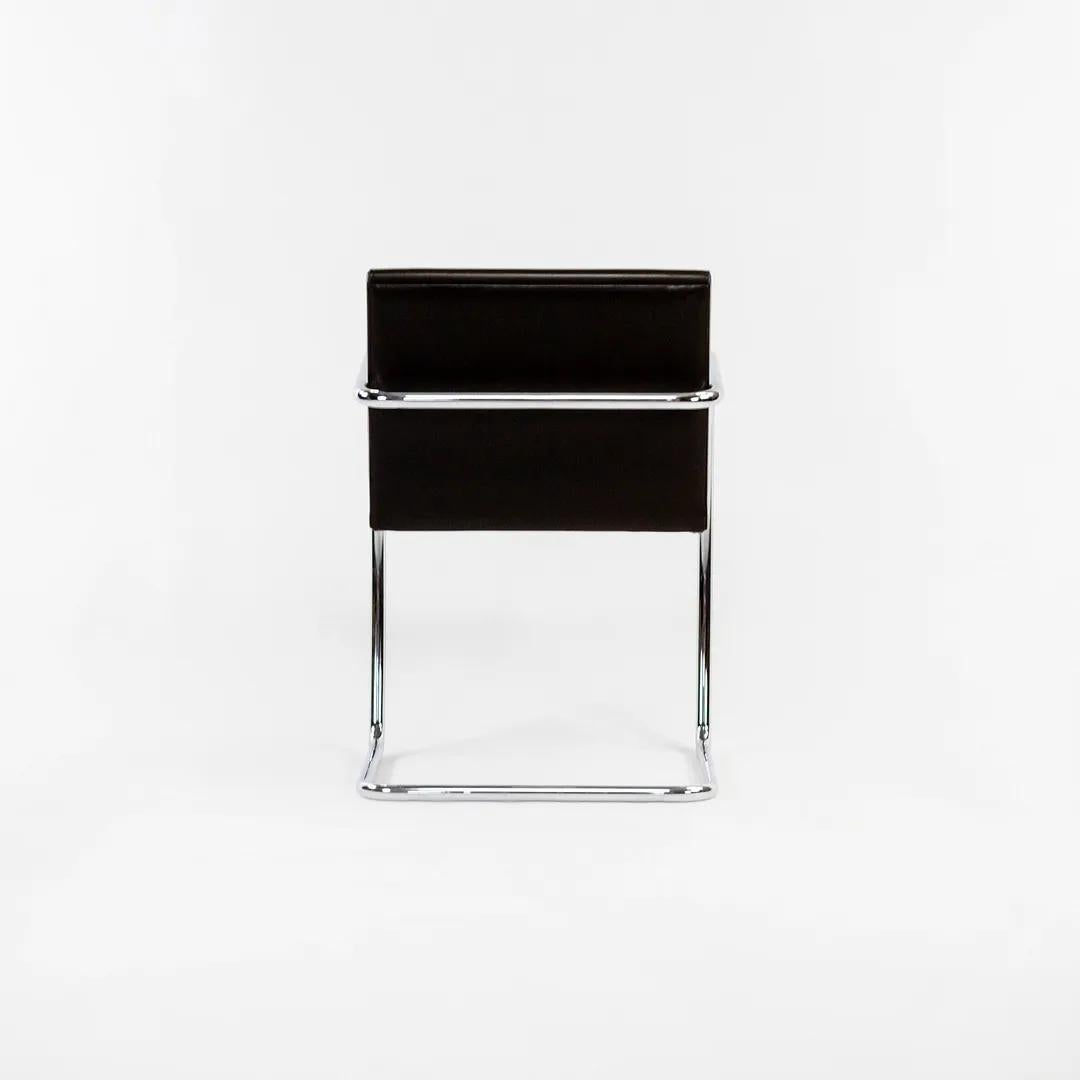 2007 Satz von 6 Knoll Brünner röhrenförmigen Esszimmerstühlen von Mies van der Rohe aus Leder im Angebot 2