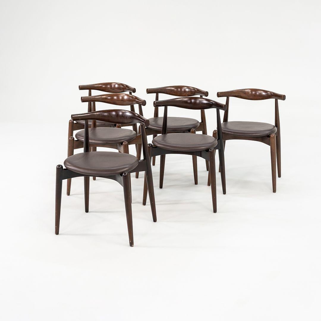2007 Set di sei sedie da pranzo a gomito Hansen per Carl Hansen & Son CH20 in vendita 3
