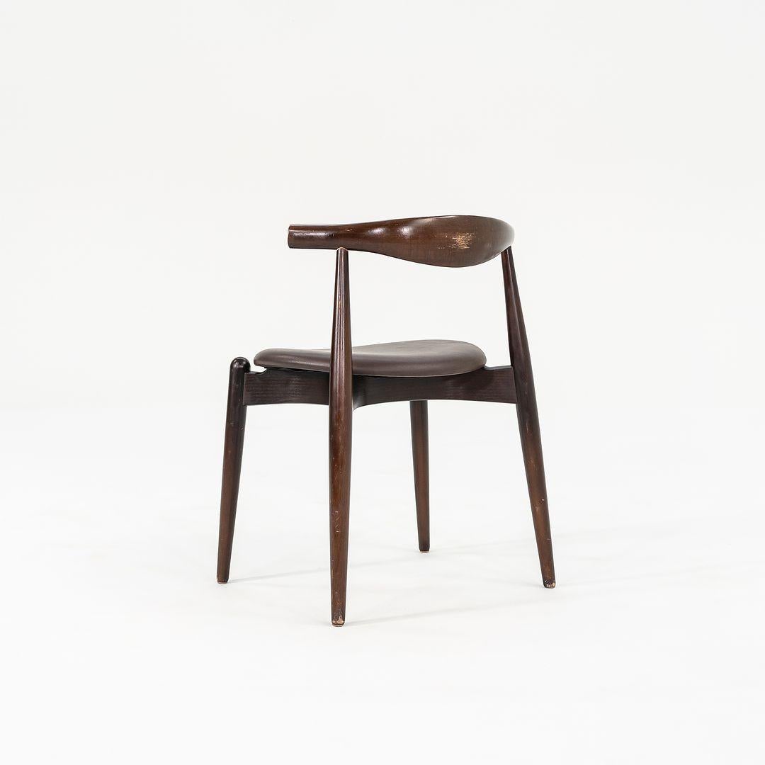 XXI secolo e contemporaneo 2007 Set di sei sedie da pranzo a gomito Hansen per Carl Hansen & Son CH20 in vendita