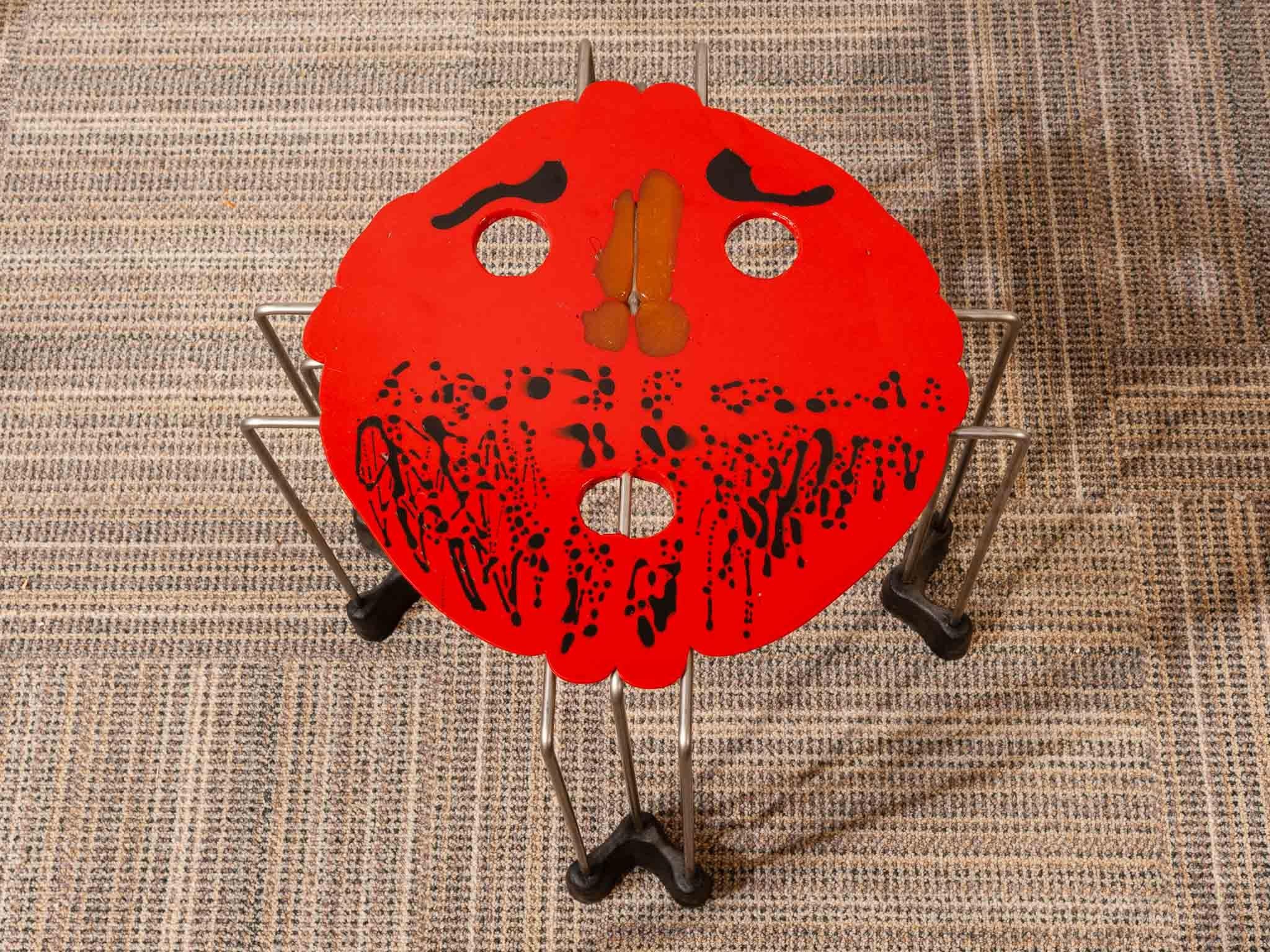 Contemporary 2007 Signed Set of Triple Play Coloured Side Tables by Gaetano Pesce