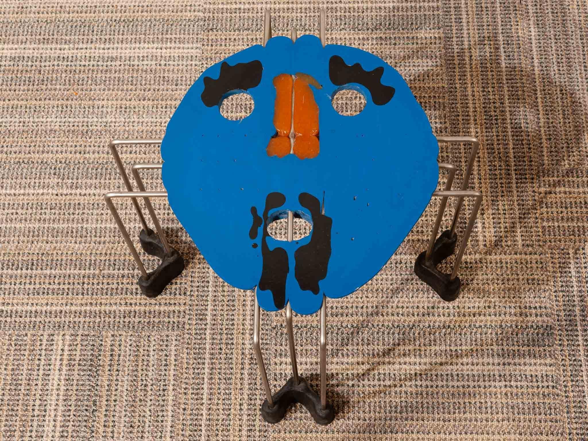 Metal 2007 Signed Set of Triple Play Coloured Side Tables by Gaetano Pesce