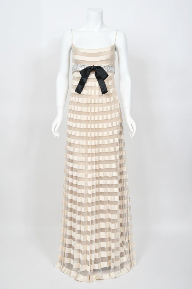 Giancarlo Giammetti Valentino Garavani Net Worth 2007 Valentino Documented  Runway Ivory Sheer-Illusion Silk And