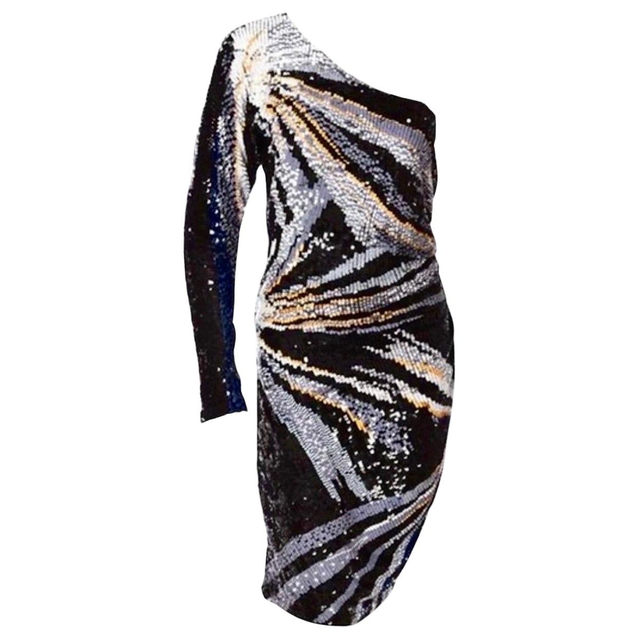 2007 Vintage Emanuel Ungaro Paris Verschönertes Vintage-Minikleid