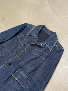 2007 Yves Saint Laurent four pocket military denim jacket