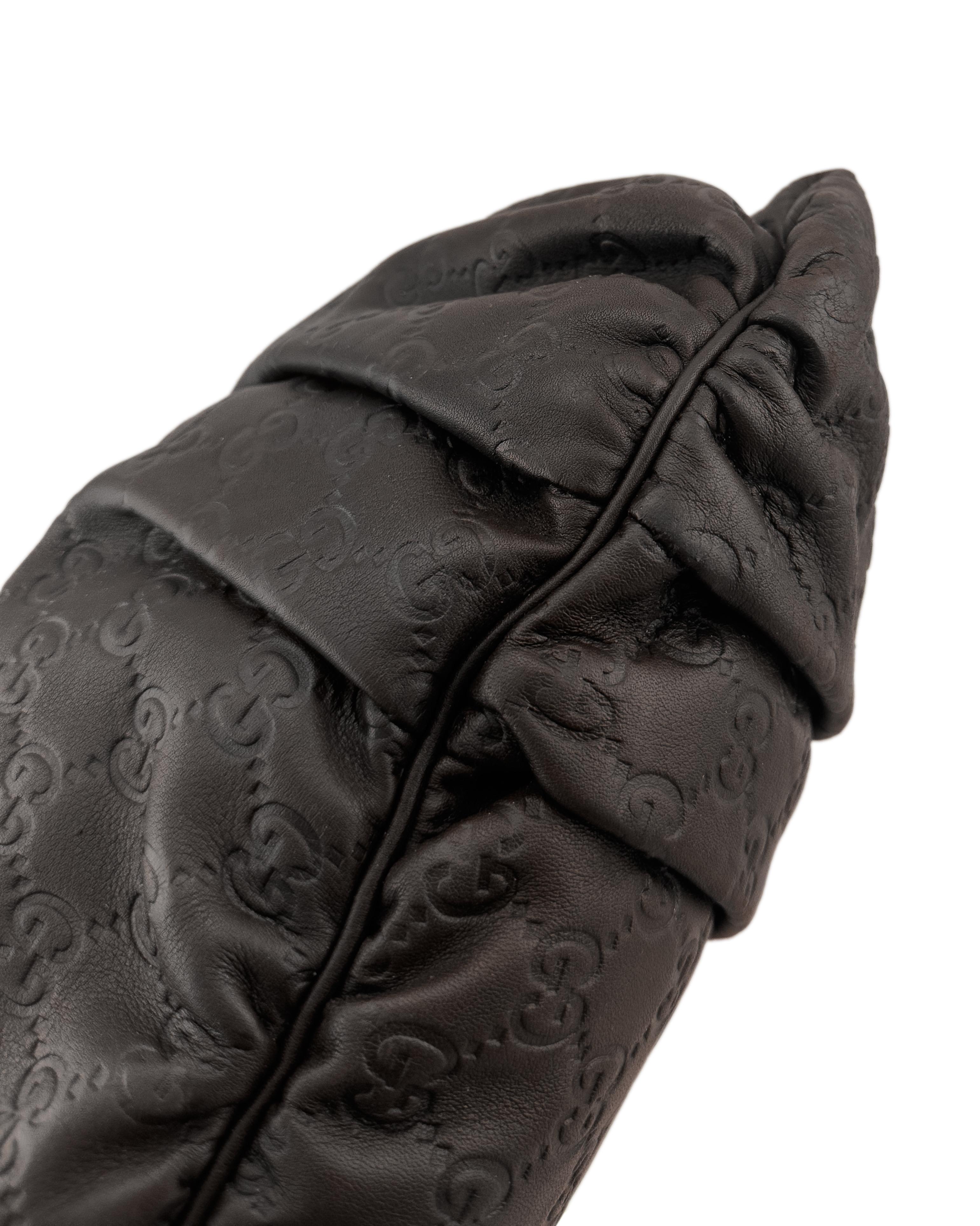 Women's or Men's 2008/2009 Gucci Medium Brown Guccissima Leather Hysteria Hobo Bag For Sale