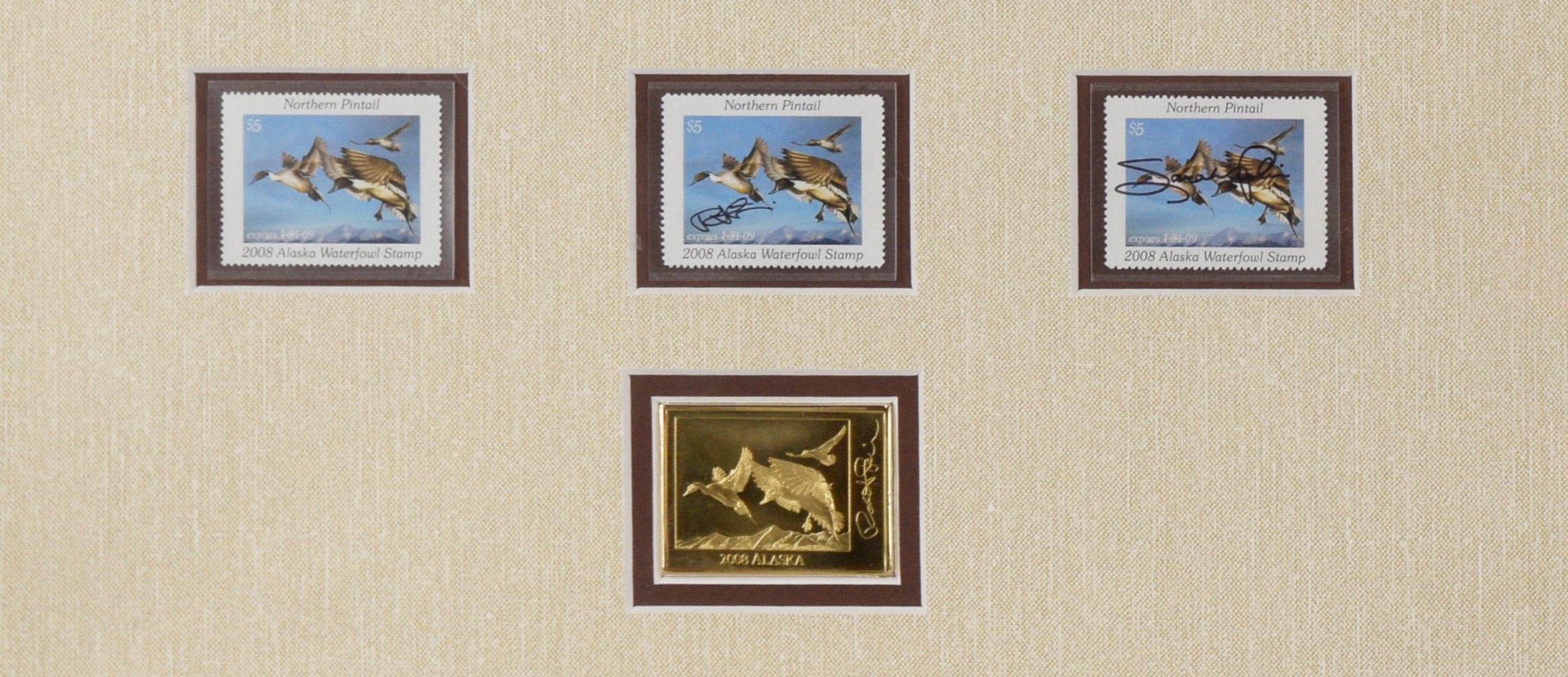 Impression du timbre sur le canard de l'Alaska 2008 par Robert The Steiner Bon état - En vente à Soquel, CA