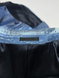 2008 Alexander McQueen embroidered jacquard silk blazer runway size 48 IT