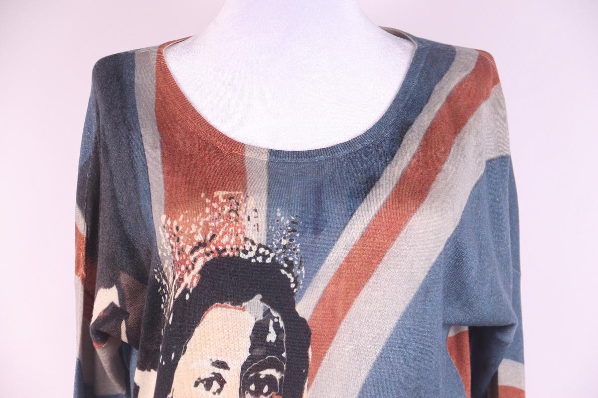 2008 Alexander McQueen Heritage Graphic Sweater For Sale 5