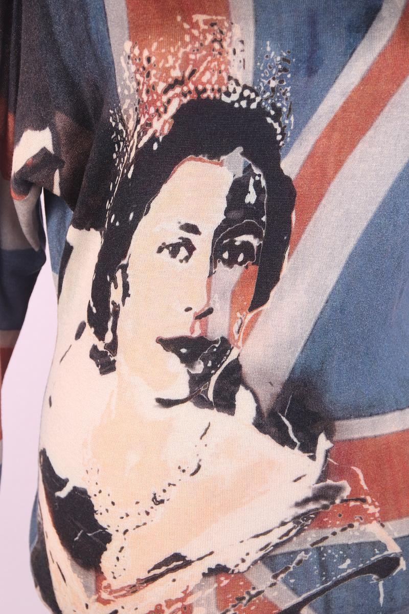 Women's 2008 Alexander McQueen Heritage Graphic Sweater For Sale