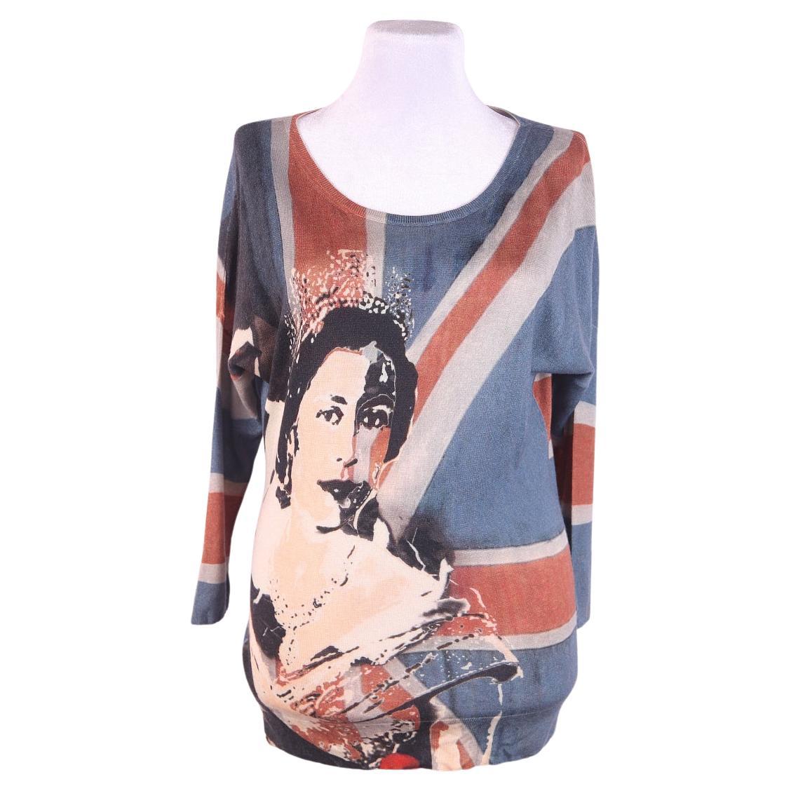 2008 Alexander McQueen Heritage Graphic Sweater For Sale