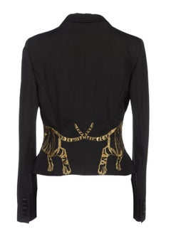 2008 Alexander McQueen Tiger Embroidered Blazer