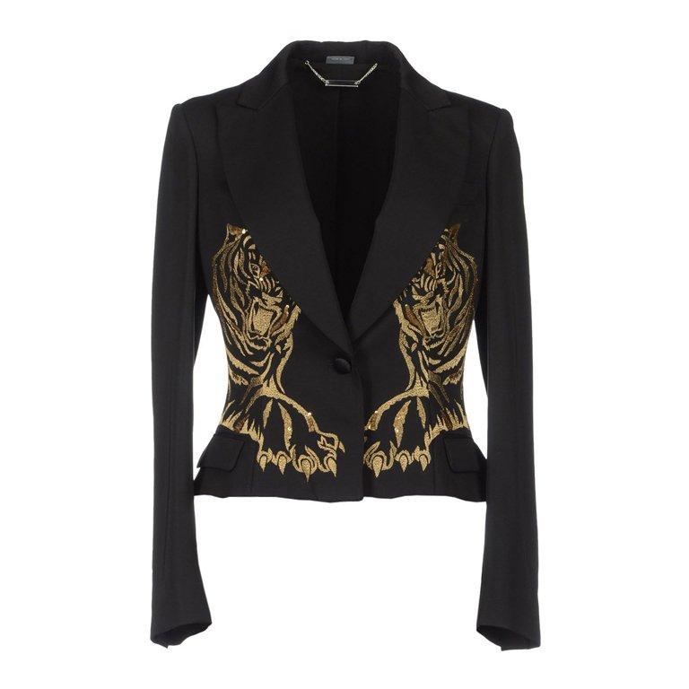 blazer with embroidery