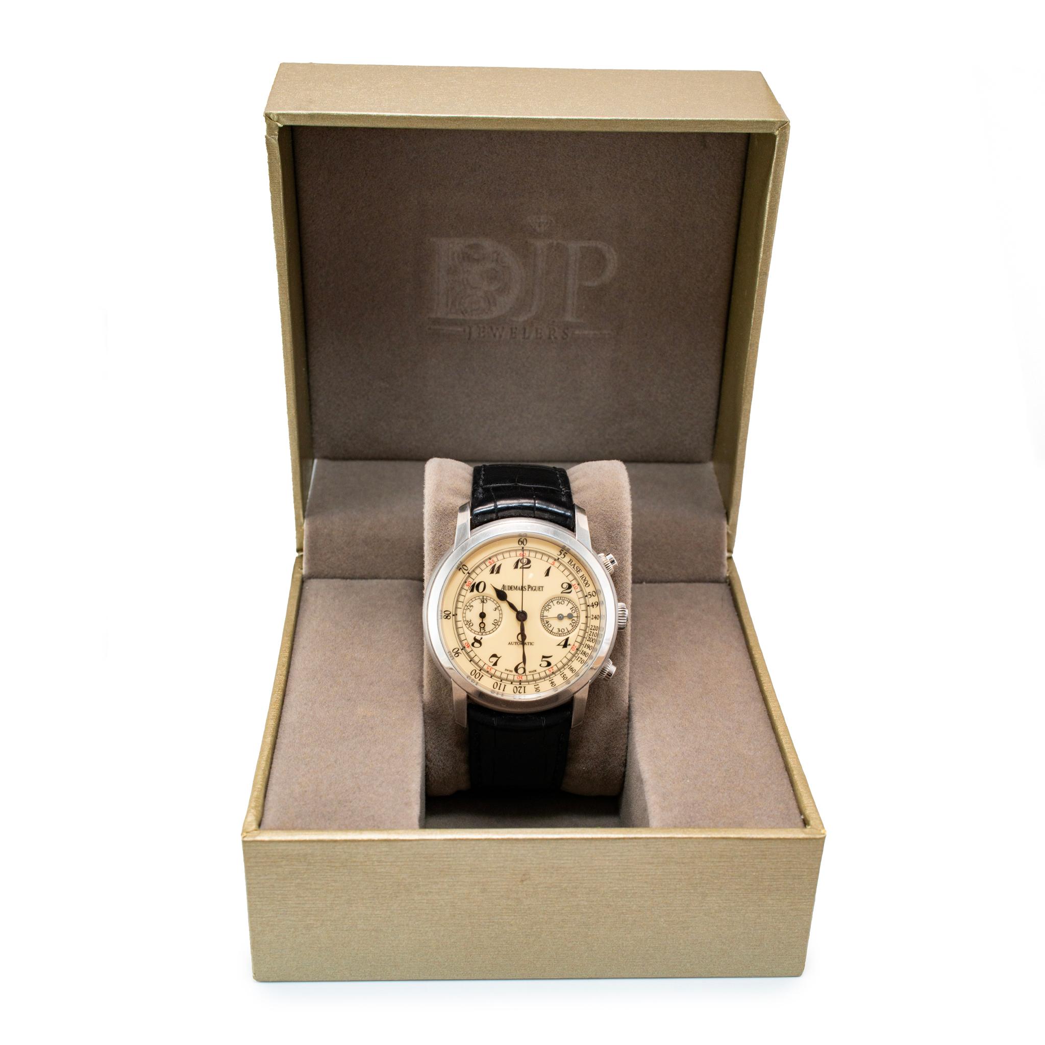 2008 Audemars Piguet Jules Audemars 41MM 26100BC 18K Weißgold Uhr im Angebot 7