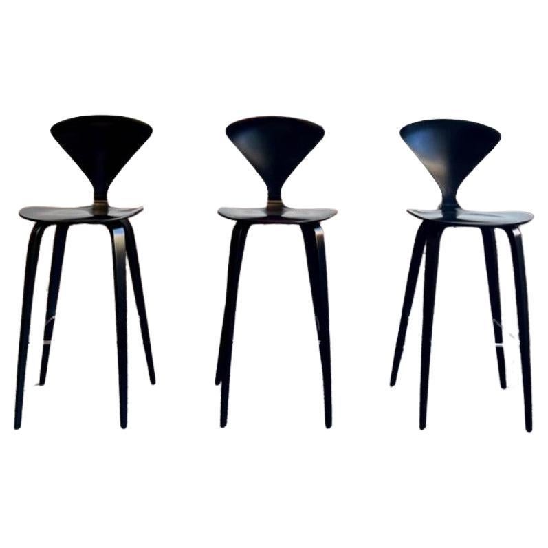 2008 Black Cherner Barstools by Cherner Chair Company For Sale