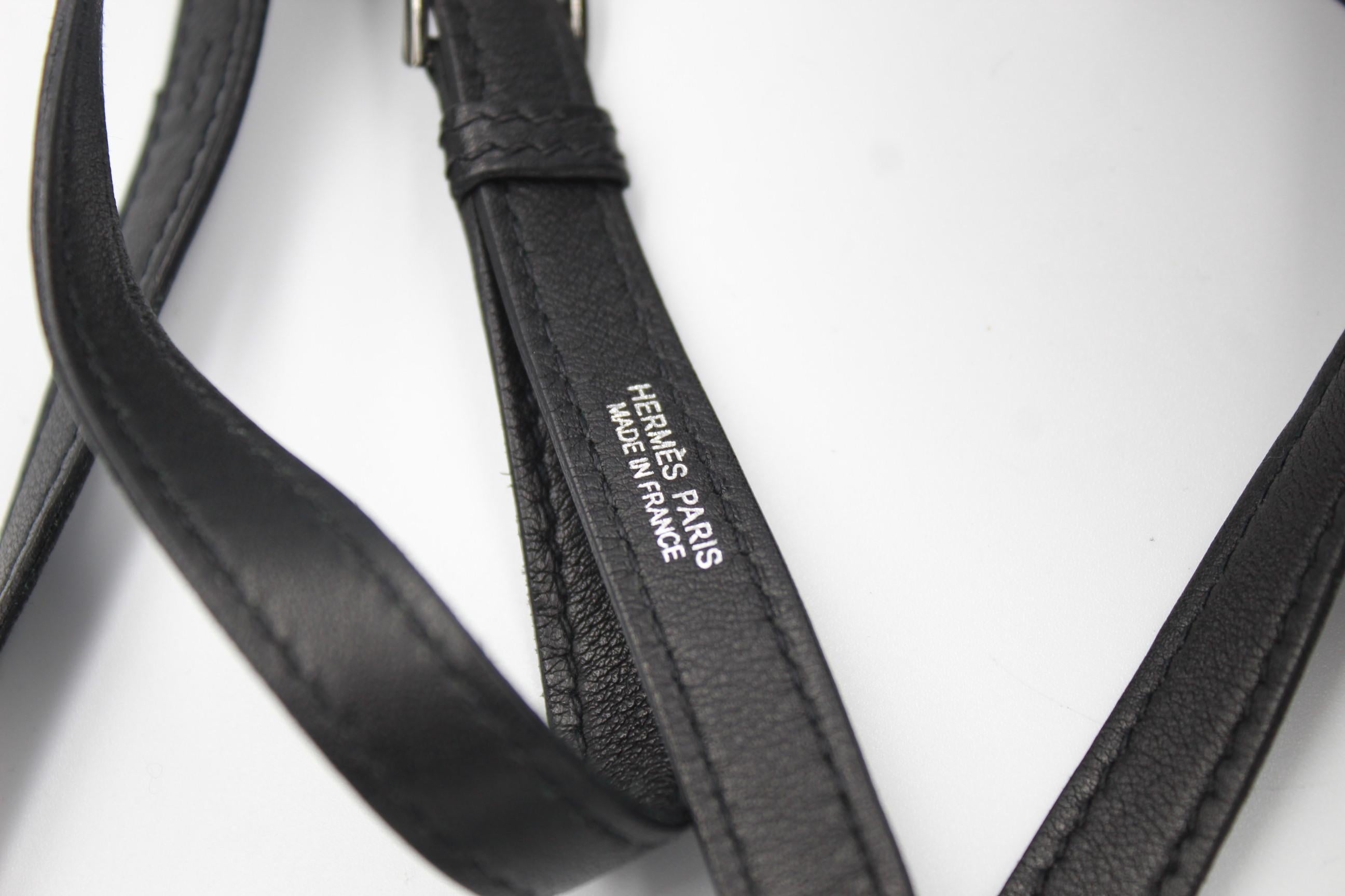 2008 Black Hermes Mini Kelly Danse  to be Worn Shoulder , Waist bag or Blackpack In Good Condition In Paris, FR