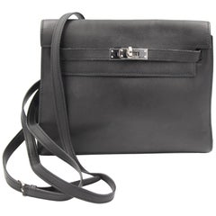 2008 Black Hermes Mini Kelly Danse  to be Worn Shoulder , Waist bag or Blackpack