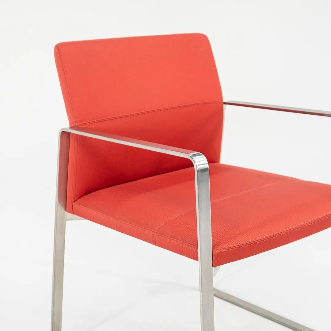 2008 Celon Arm Chairs by Lievore Altherr Molina for Bernhardt Design in Steel For Sale 4