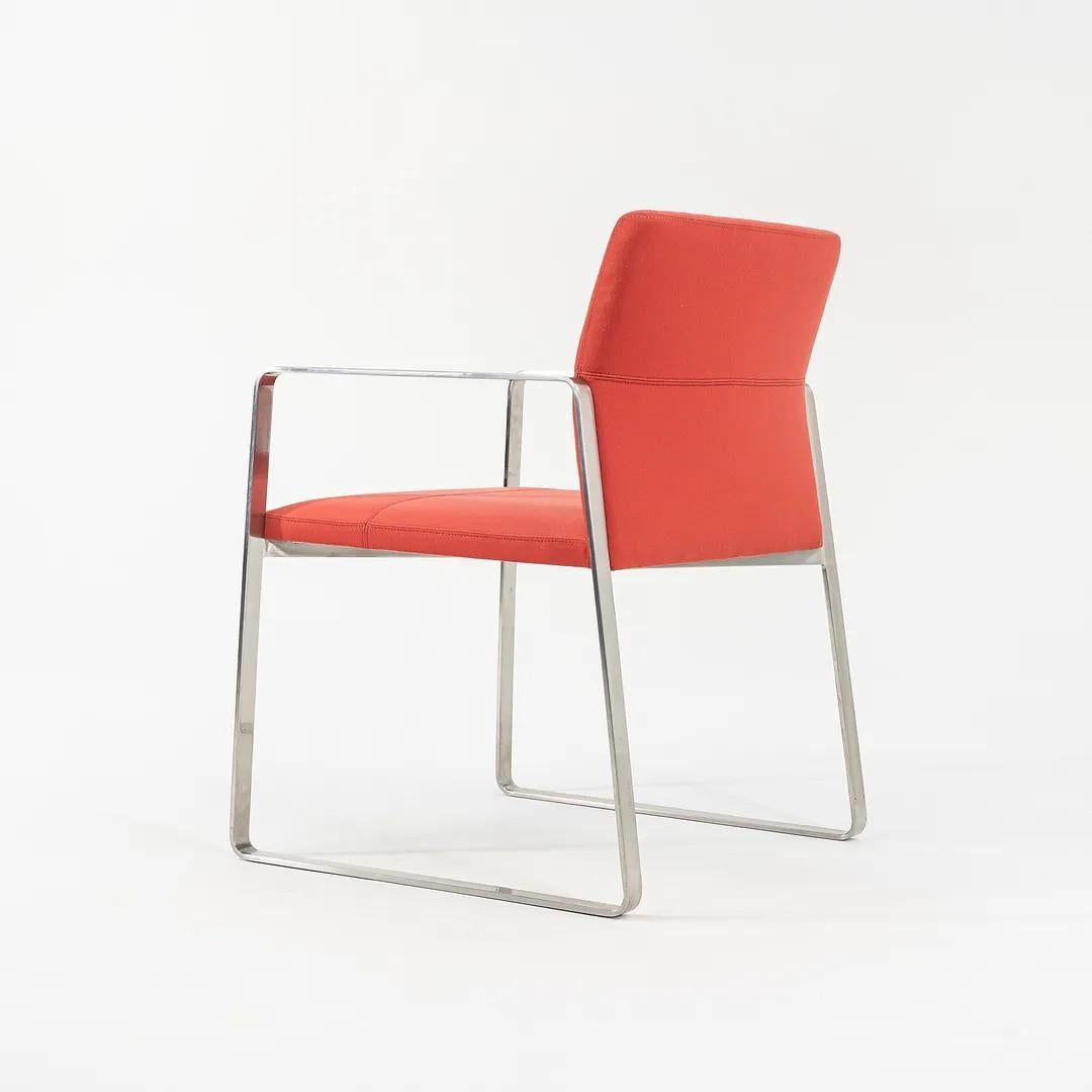 2008 Celon Arm Chairs by Lievore Altherr Molina for Bernhardt Design in Steel In Good Condition For Sale In Philadelphia, PA
