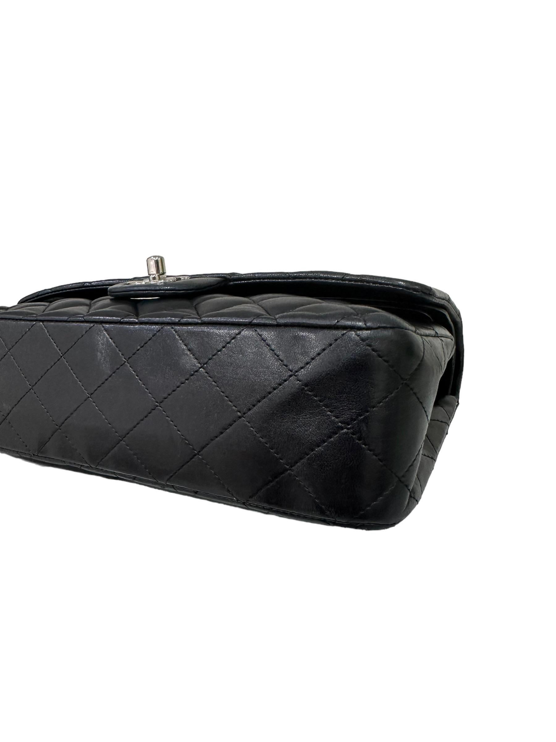 2008 Chanel. 2.55 Timeless Black Leather Shoulder Bag 8