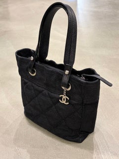 2008 Chanel by Karl Lagerfeld coated canvas Paris-Biarritz tote bag