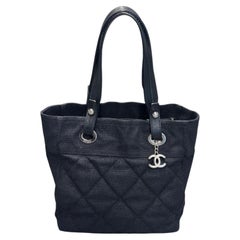 2008 Chanel by Karl Lagerfeld coated canvas Paris-Biarritz tote bag