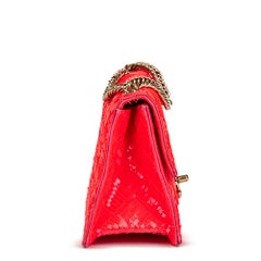 2008 Chanel Fuchsia Sequin Embellished Mini Flap Bag